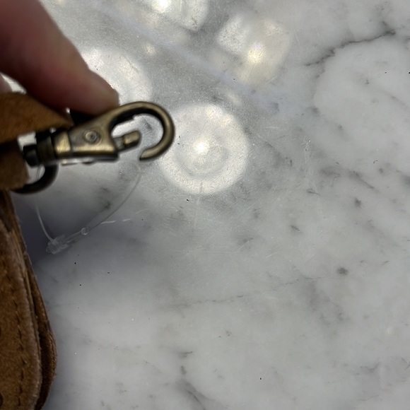 Free People Studded Clip On Wallet Leather in Color: Cognac NWT - Picture 14 of 16